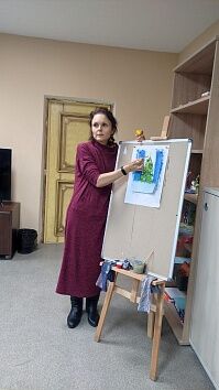 Занятие в Воскресной школе - Рисуем зиму, знакомимся с Спиридоном Тримифунтском