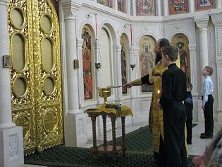 Освящение икон Троицкого храма