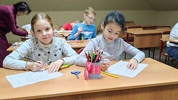 Занятия в Воскресной школе - готовимся к Рождеству