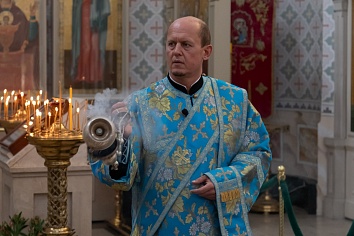 Предпразднество Успения Пресвятой Богородицы. Всенощное Бдение. Вынос площаницы, чин погребения