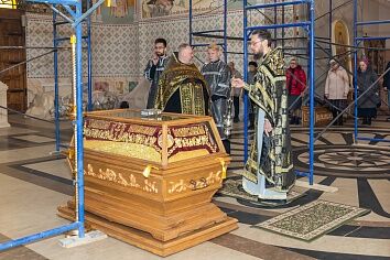 На утренней службе Великой Пятницы