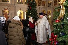 Утренняя Литургия в праздник Крещения Господня.