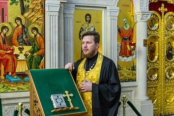 Миссионерская литургия прошла в Троицком храме
