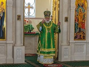 Престольный праздник Троицкого храма. Архиерейское богослужение