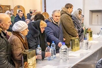 Крещенский сочельник в Троицком храме